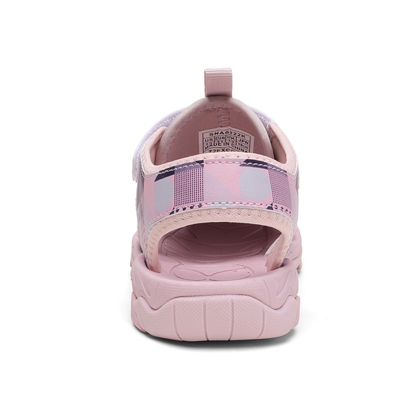 Kids Closed Toe Lightweight Athletic Sandals - PURPLE DARK PURPLE BLUE - 4